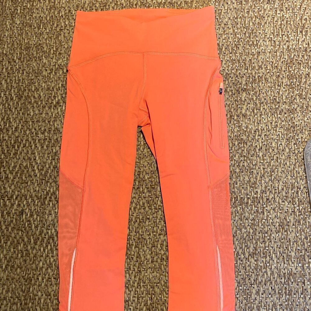 Lululemon Orange Cropped Leggings Size 2